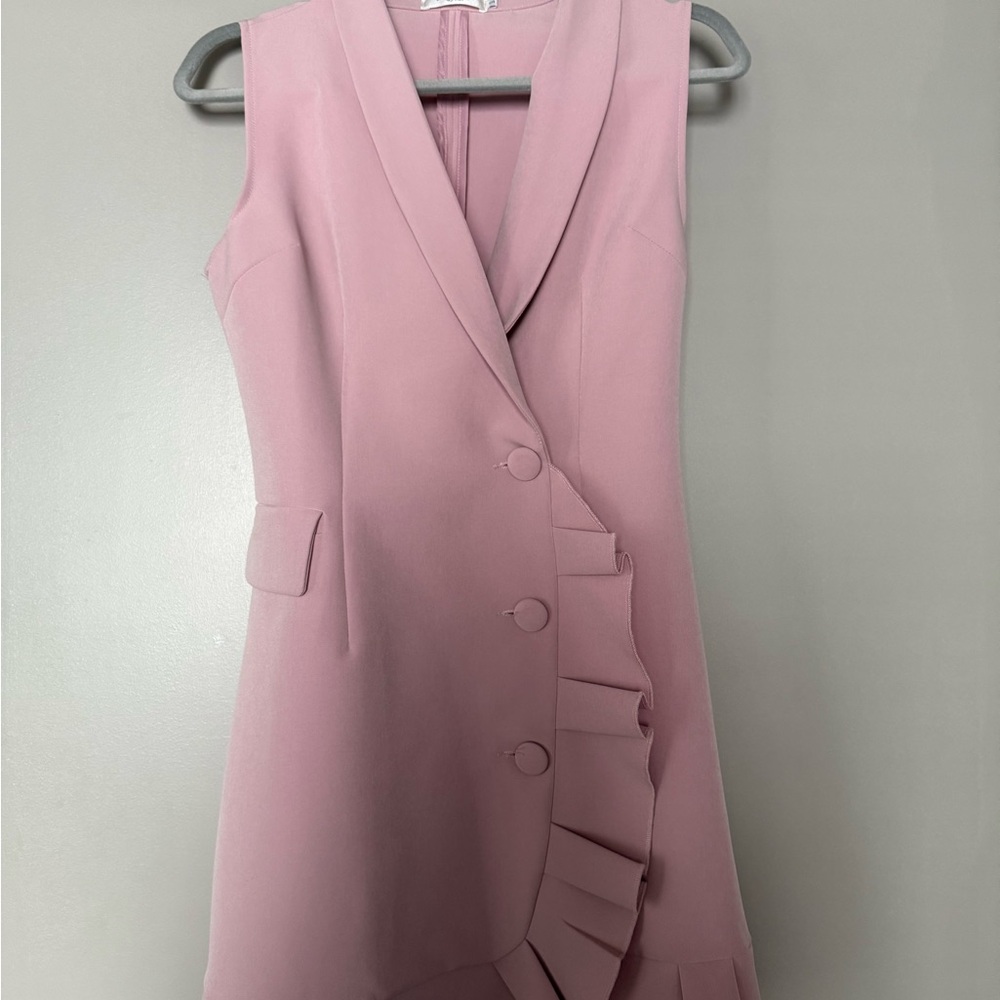 Pink Blazer Dress